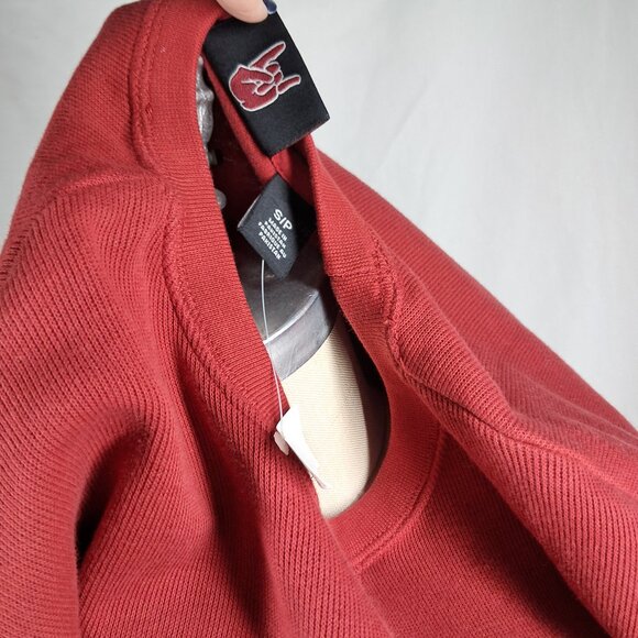 NWT's VTG Quiksilver Men's Small Red Long Sleeve Shirt Pull Over 90’s Skateboard - Picture 12 of 12
